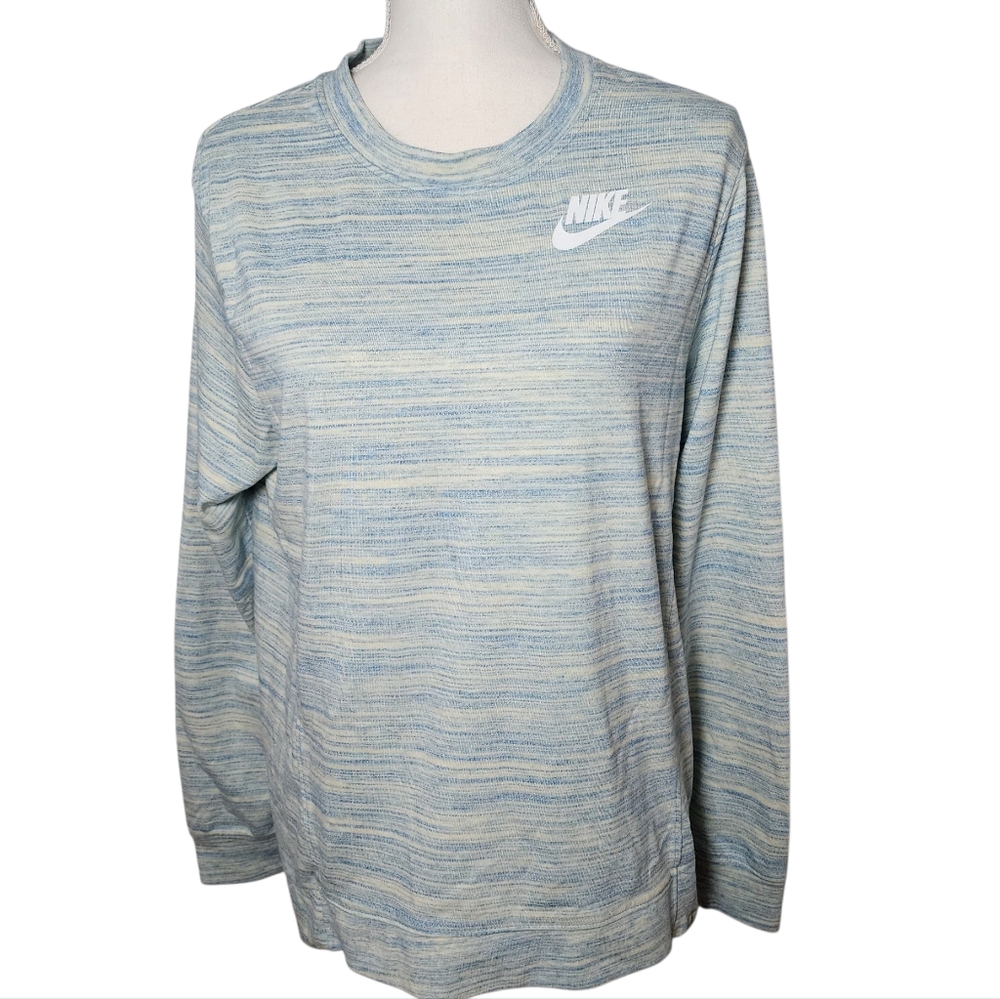 Nike Womens Classic Crew‎ Light Armory/heather/sail Size Large